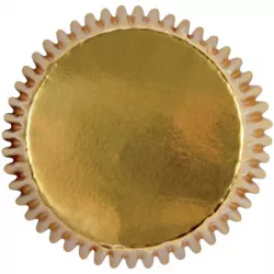 Zlaté metalické mini košíčky 45 ks 35x22 mm