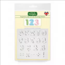 Silikónová formička čísla Domed Numbers