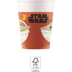Papierové poháre 200ml 8ks Star Wars Yoda