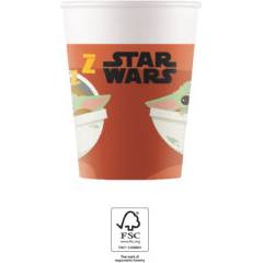 Papierové poháre 200ml 8ks Star Wars Yoda