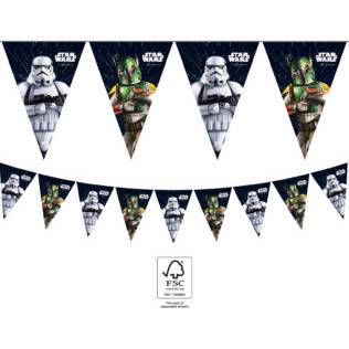 Papierová girlanda Star Wars 2,3 m vlajky