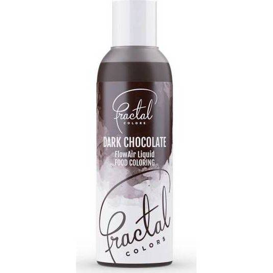 Airbrush tekutá farba Fractal - tmavá čokoláda (100 ml)