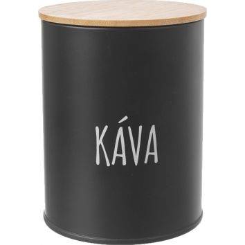 Dóza na kávu BLACK priemer 9,5 cm