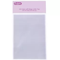Sáčky celofánové so striebornou páskou 12x17 cm, 50 ks