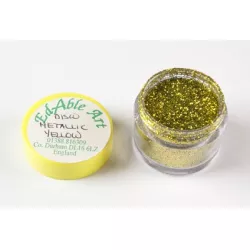 Trblietak dekoračný disco Metallic Yellow