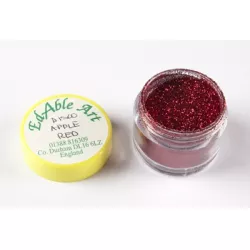 Trblietak dekoračný disco Apple red