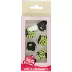 Cukrové ozdoby čarodejnice 18ks nohy a klobúk