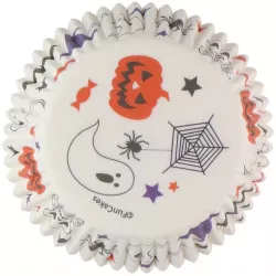 Formičky na muffiny 48 ks duchové a dýně Halloween