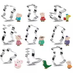 Vykrajovátka prasiatko Pepa 9ks