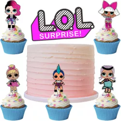 Zápich do torty Lol 6 ks