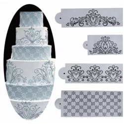 Šablóna „Romantic Ornament“ – 4 ks