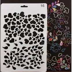 Stencil šablóna Srdce