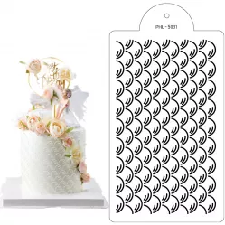 Šablóna šupín 40×21 cm