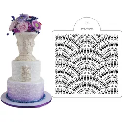 Šablóna šablóny vejeř 30x26 cm