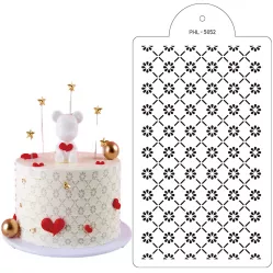 Stencil šablóna kvety lux 40x21 cm