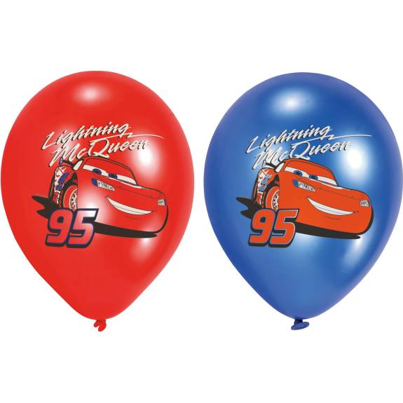Klasické balóny Autá 6ks 27,5cm