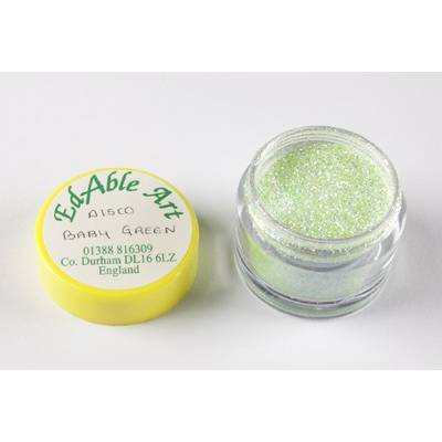 Baby Green dekoratívne disko trblietky