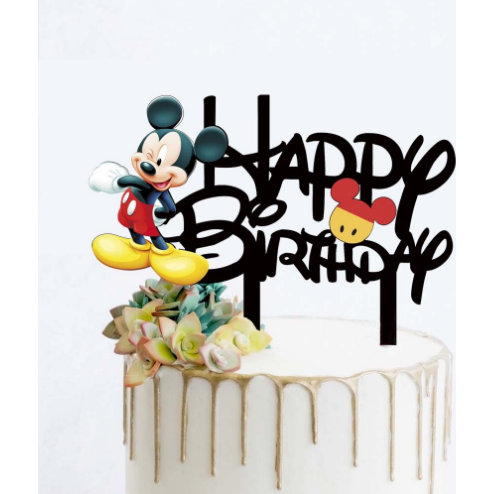 Mickye Happy Birthday topper na tortu
