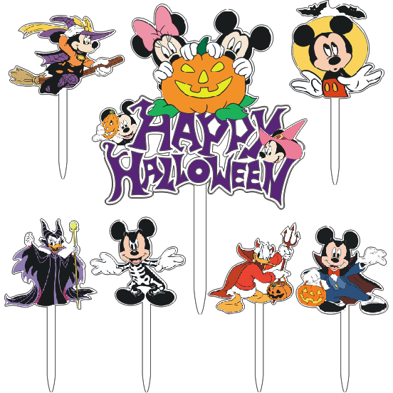 Mickey Halloween topper na tortu