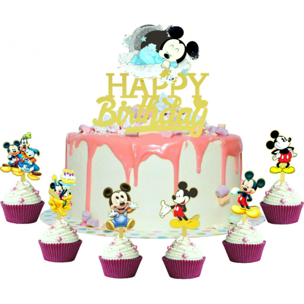 Mickey torta topper 7ks