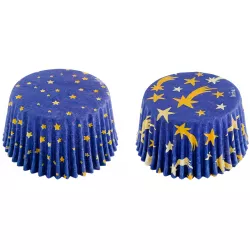 Košíčky na muffiny vianočná hviezdna obloha 50x32 mm