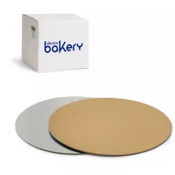 Dortová podložka pod dort 100 ks 26 cm šířka 0,01 cm zlatá strieborná