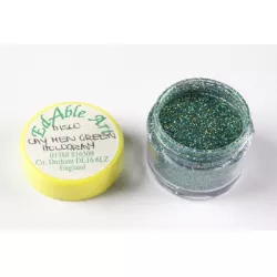 Trbliet dekoratívny disco Caymen zelený hologram