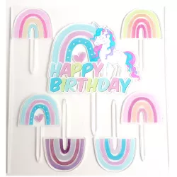 Zápich do torty Unicorn 7ks