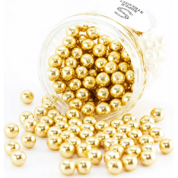 Čokoládové perly stredné 180g zlaté