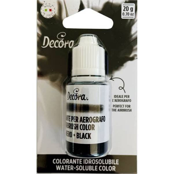 Airbrush farba tekutá čierna 20g