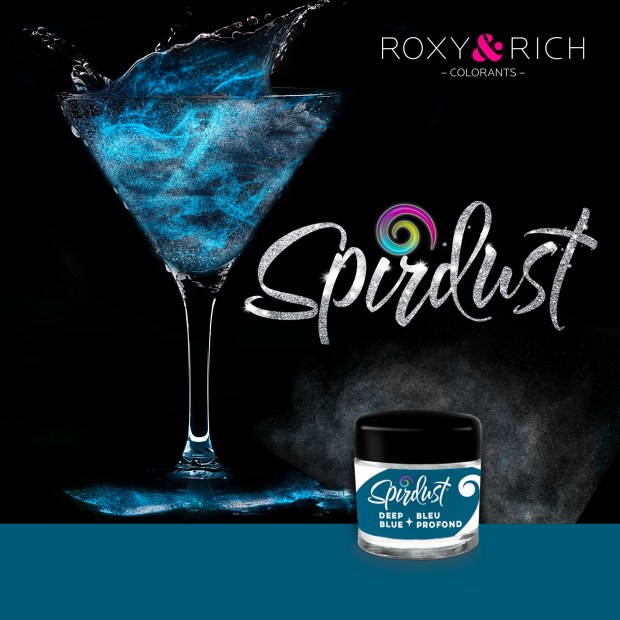 Metalická Spirdust tmavomodrá 1,5g