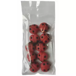 Marcipánová figúrka malé lienky 10ks 2 cm, 27g