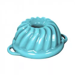 Litinová smaltovaná pekáčka Sofie bábovka GOURMETINA - Košilová modrá