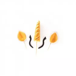 Cukrová figúrka Unicorn - jednorožec - vypichovacia ozdoba na dort