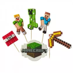 Cukrová figurka zapich do torty Minecraft