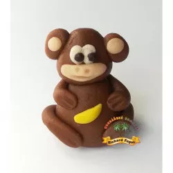 Figúrka na tortu opica 5 cm z kokosovej hmoty