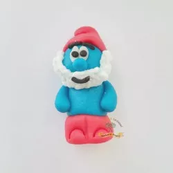 Figúrka na tortu „Otecko Šmolko“, 30 g, z kokosovej hmoty, rozmery 2 × 6,5 cm