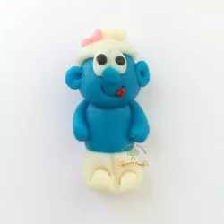 Figúrka na tortu Šmolko, 30 g, z kokosovej hmoty, 2 × 6 cm