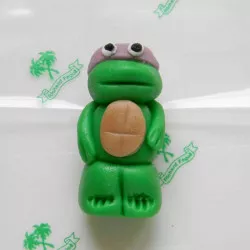 Figúrka na tortu želva Ninja Donatello z kokosovej hmoty 5 cm