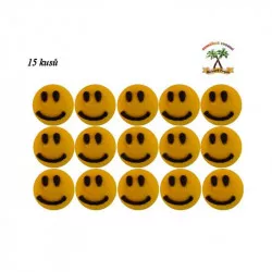 Cukrová dekorácia smajlíky 15 ks