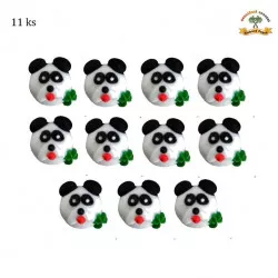 Cukrová ozdoba panda 11 ks