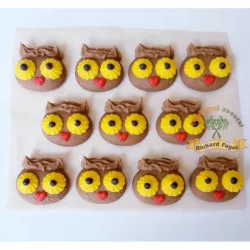 Cukrová dekorácia sovičky 11 ks