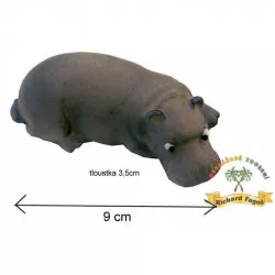 Figúrka na tortu hroch 9 cm z kokosovej hmoty