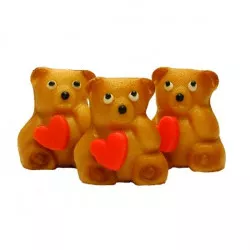 Marcipánová figúrka medvedík so srdiečkom 3,5x3 cm, 19 g