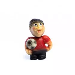 Marcipánová figurka futbalista, červený dres 8×5 cm 70 g
