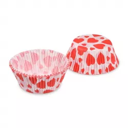 Cukrárenský košíček srdce 50x30mm 40ks