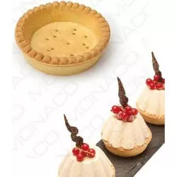 Lineárny košíček na tartaletky svetlý 7,4 cm (100 ks)