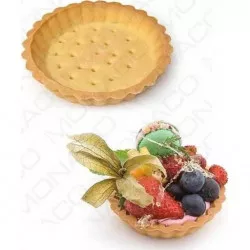 Lineárna šúľpaná formička na tartaletky s svetlým lineckým cestom 10,2 cm (4 ks)