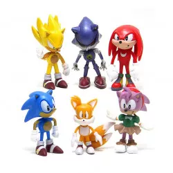 Figúrky na tortu 6 ks ježko Sonic 6 cm