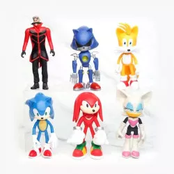 Figúrky na tortu 6 ks ježko Sonic 12 cm